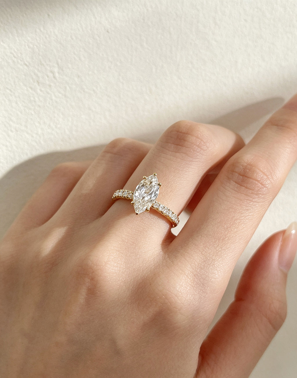 Marquise-Cut Diamond Ring