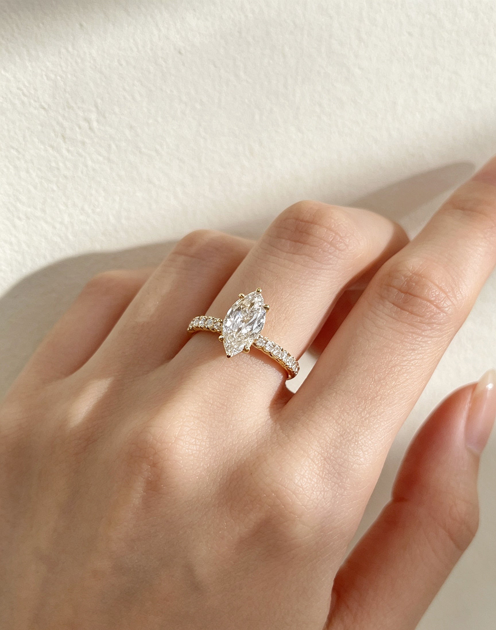 Marquise-Cut Diamond Ring