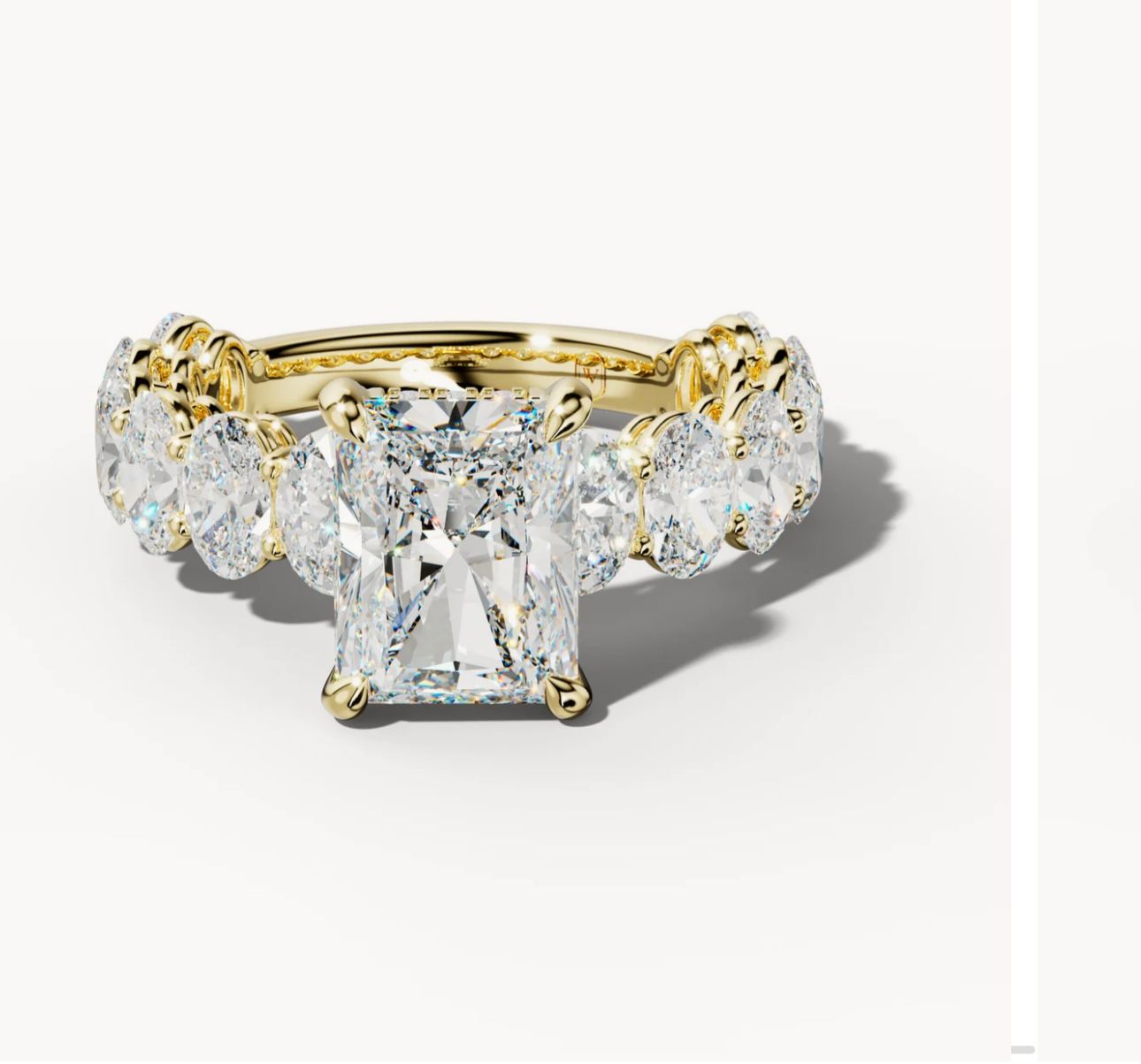 4-Carat Lab-Grown Diamond Ring with Center Stone