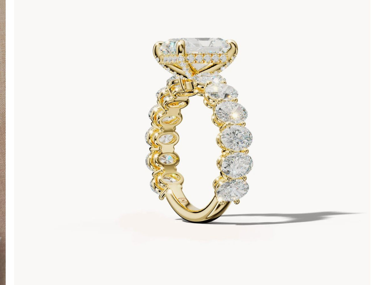 4-Carat Lab-Grown Diamond Ring with Center Stone