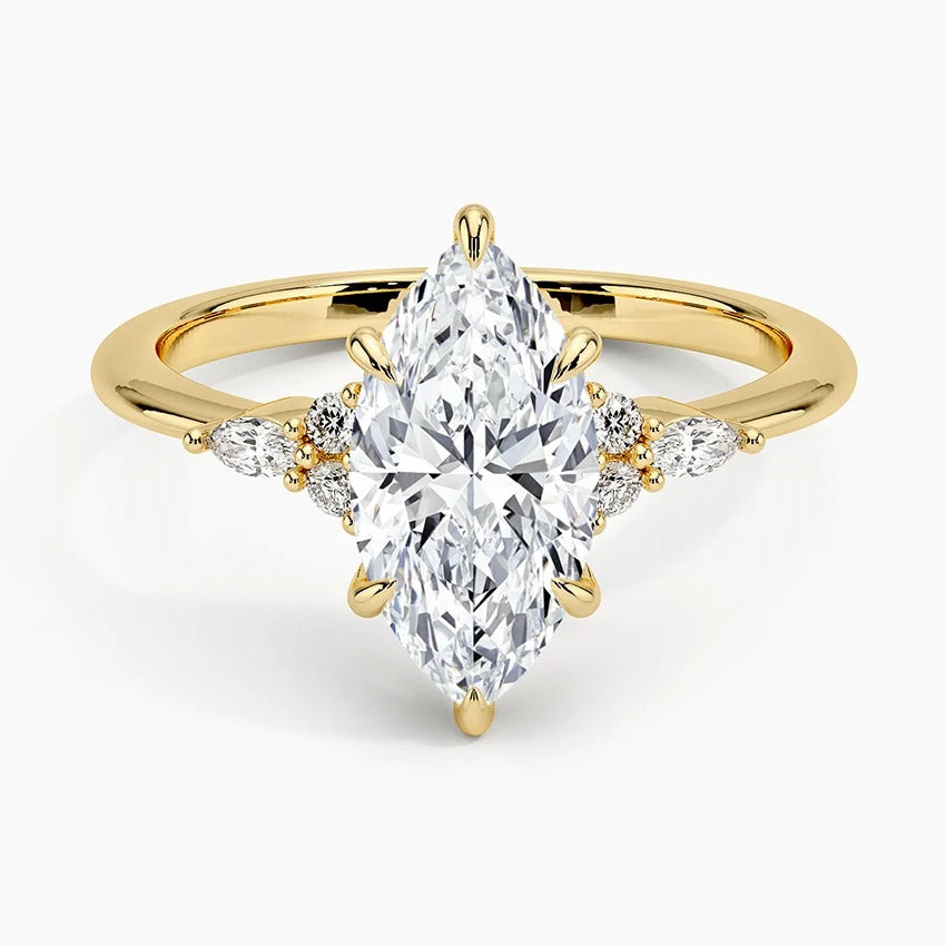 1-Carat Marquise Diamond Ring