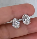 Deposit for oval stud earrings: 2.5 carats (single) or 5 carats (pair)