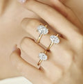 Oval Cut Lab Grown Diamond Ring in 14K Gold